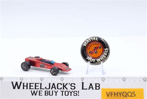 Lotus Turbine Spectraflame Red Redline Hot Wheels Mattel Vintage RL Button Wheeljack S Lab