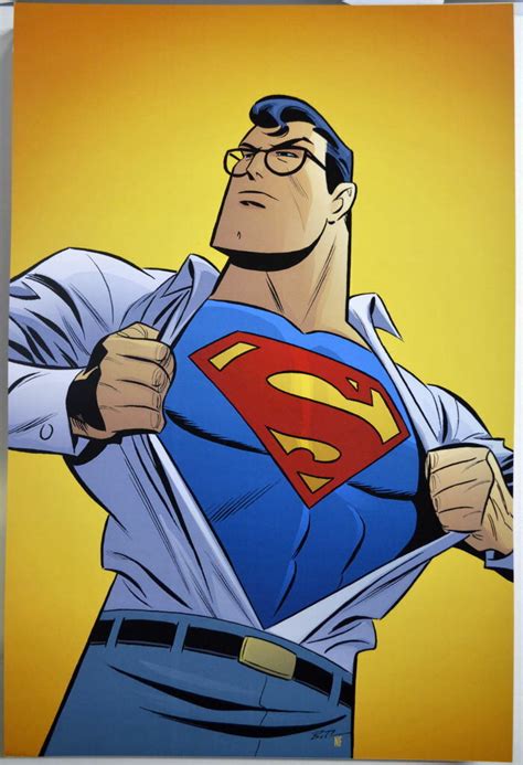 Animated Superman Clark Kent The Animated Series Print Dc Bruce Timm Art Ebay