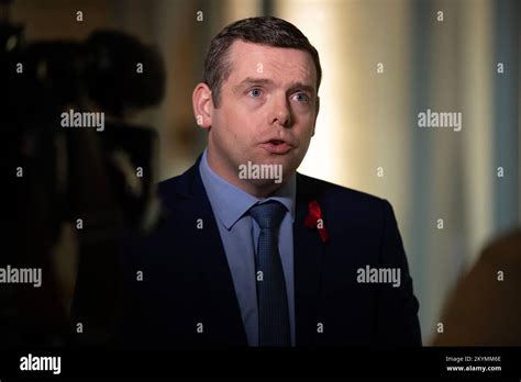 Edinburgh Scotland Uk 1st Dec 2022 Pictured Douglas Ross Mp Msp