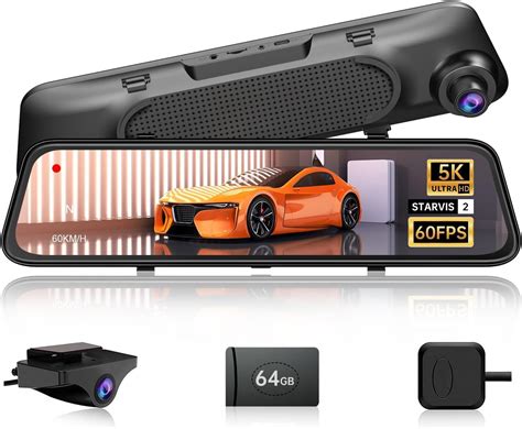 Amazon K Mirror Dash Cam With Fps Wdr Backup Camera Rear