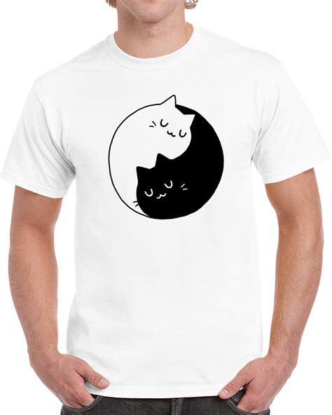 Yin Yang Cats Kittens T Shirt T Shirt T Shirts With Sayings Shirts