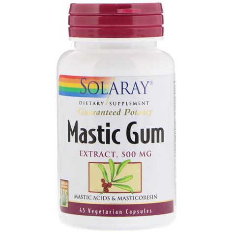 Solaray Mastic Gum Extract 500 Mg 45 Vegetarian Capsules Iherb