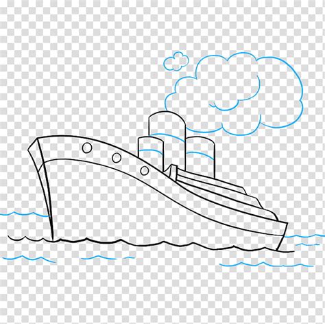 Cloud Drawing Sinking Of The Rms Titanic Ship Tutorial Cartoon