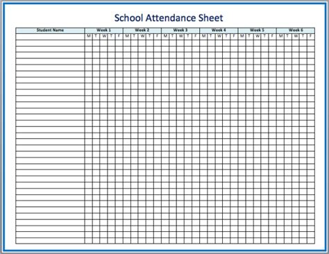 Roll Sheet Template Attendance Point System Spreadsheet Sheet