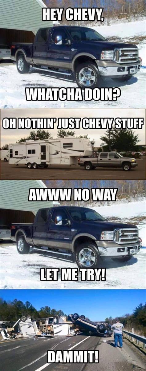 Chevy Vs Ford Ford Jokes Chevy Jokes Ford Humor