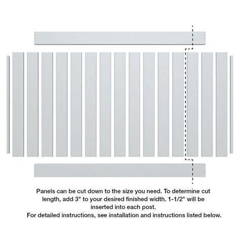 Veranda Linden 6 Ft H X 8 Ft W White Vinyl Privacy Fence Panel Kit