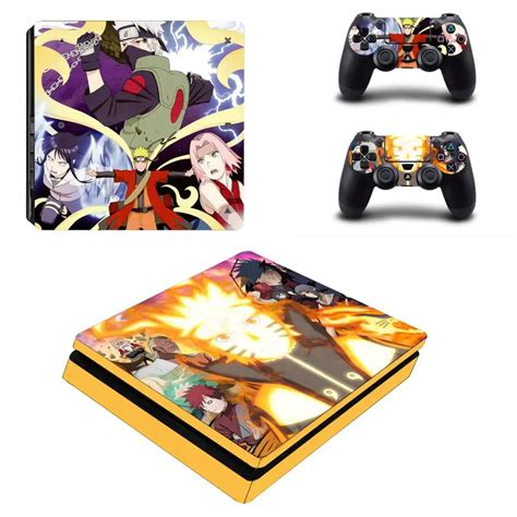 Anime Naruto PS4 Slim Skin Sticker Decal For Sony PlayStation 4 Console