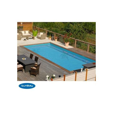 Piscina De Madera GRE Rectangular Mint Wooden Pool GRE 788032