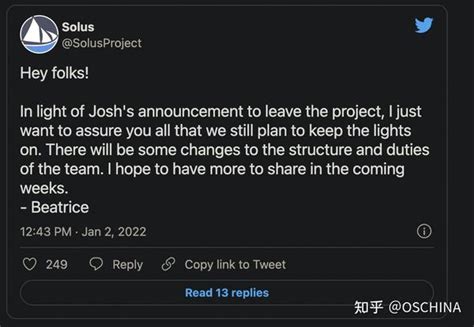 创始人回归Solus Linux 改变发展方向 知乎