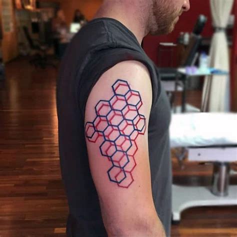 80 Honeycomb Tattoo Designs For Men 2023 Inspiration Guide