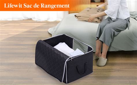 Lifewit Lot De Sac De Rangement Vetement L Grand Boite Rangement