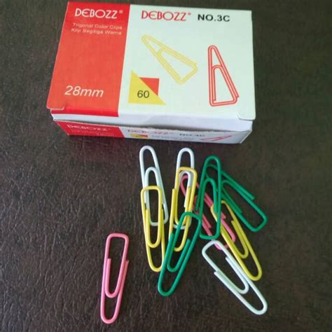 Jual Paperclip Klip Kertas Kecil Trigonal Segitiga Debozz Warna Warni