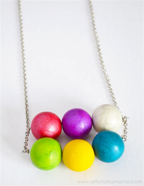 Diy Clay Bead Necklace Artsy Fartsy Mama