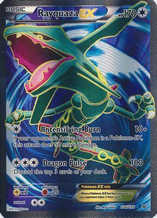 Rayquaza EX 104 108 Full Art Ultra Rare Inglés Moderately