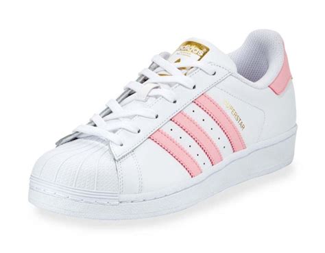 Adidas Superstar Original Fashion Sneaker, White/Pink – Shoes Post