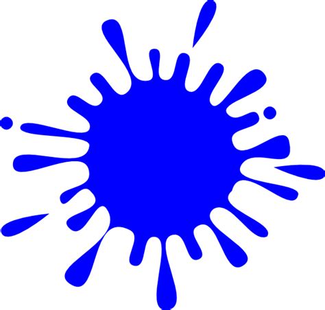 Dark Blue Splash Ink Clip Art at Clker.com - vector clip art online ...