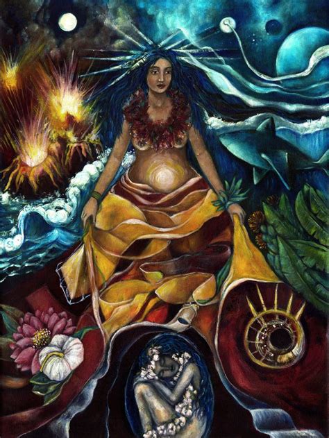 Pele Goddess Art Hawaiian Goddess Of Strength And Creation Etsy