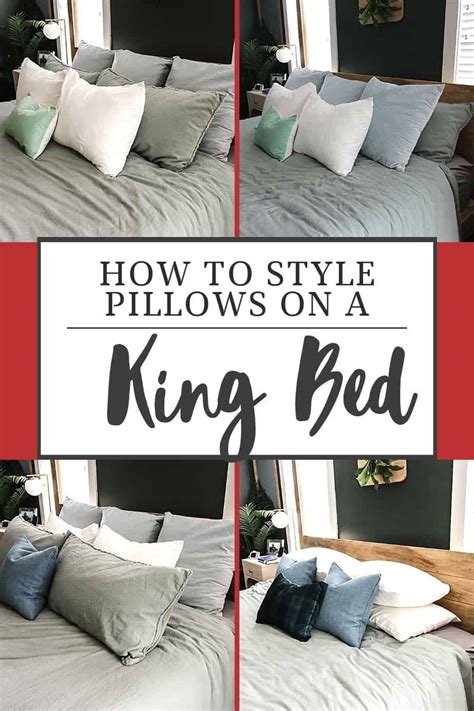 Simple King Bed Pillow Arrangement Ideas