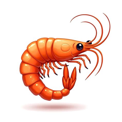 Shrimp Vector Illustration Vector Shrimp Design Shrimp Clipart Vector Cartoon Shrimp Vector Shri