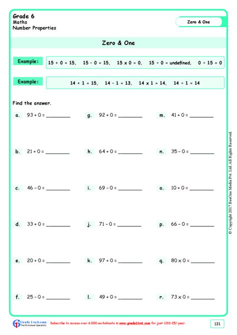 Free Math Worksheets For Grade 6class 6ib Cbseicsek12 And All