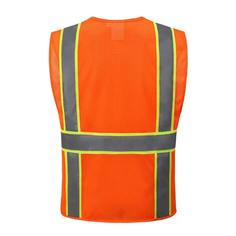 Fx High Visibility Surveyor Two Tone Safety Vest Mesh Front Mesh Back