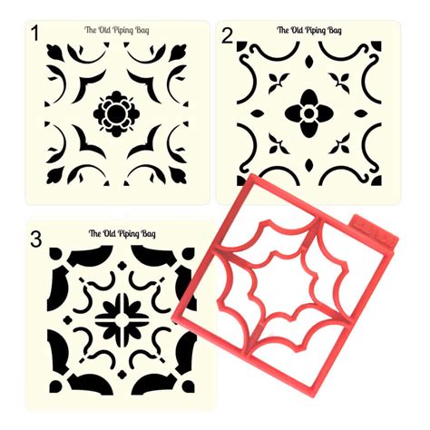 Moroccan/Vintage Tile Stencils ⋆ The-Old Piping Bag