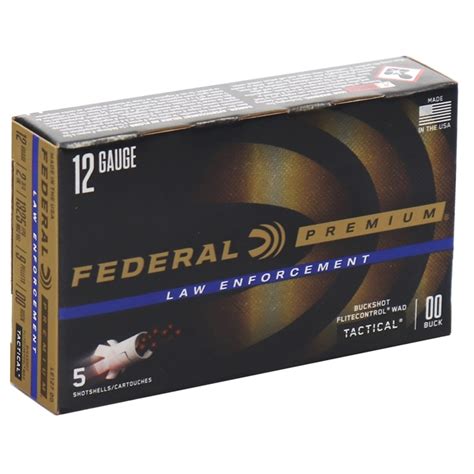 Federal Law Enforcement 12 Ga Ammo 2 3 4 00 Buckshot 9 Pellets