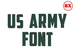 US Army Font Embrilliance by Easy Embroidery Embrilliance Fonts on EmbroideryDesigns.com ...