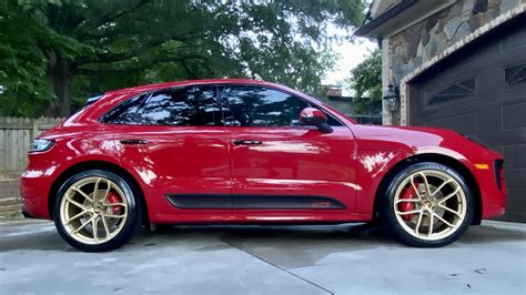 Three Gt Design Wheel Replica Colors On Multiple Macan Colors Porsche