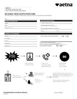 Fillable Online BH MOBILE CRISIS NOTIFICATION FORM Fax Email Print