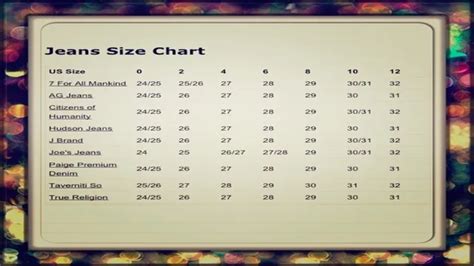 Free People Jeans Size Chart Find Your Perfect Fit Sizechartly