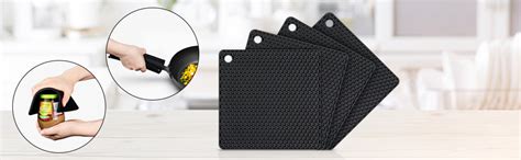 Amazon Silicone Trivet Mats Hot Mat Hot Pads Robust Non Slip Coasters Heat Resistant Mats