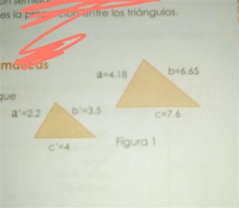 Determina Si Los Tri Ngulos De La Figura Son Semejantes Siendo