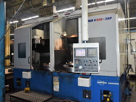 Doosan Puma V550 2SP Dual Spindle CNC Vertical Lathe Fanuc 18iTB 24