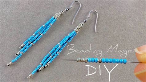 Simple Seed Bead Earrings Tutorial How To Make Easy Seed Bead Earrings