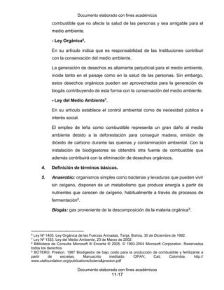 Perfil Tesina Biogas Pdf