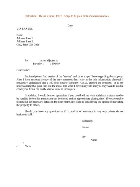 Sample Letter Regarding Survey Maps Form Fill Out And Sign Printable