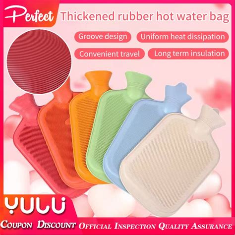 Portable Rubber Hot Water Bottle Multi Specification Hand Warmer Baby Water Injection Hot Water