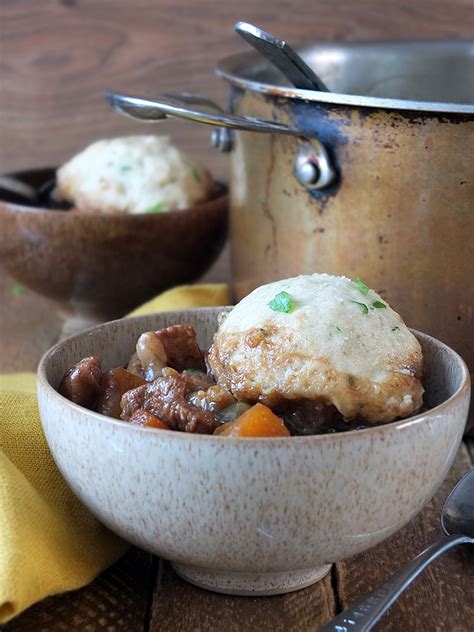 Tasty Easy Lamb Stew With Herbed Dumplings Elizabeths Kitchen Diary