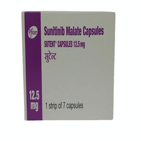 Sutent 12 5mg Sunitinib Malate Capsules At Rs 14786 Box Sunitinib