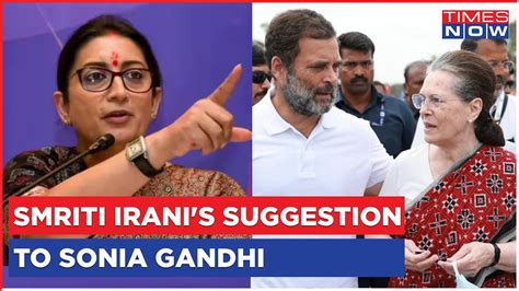 Smriti Irani Raises Question On Upbringing After Rahul Gandhis