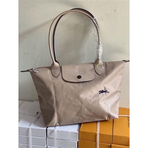 Longchamp Le Pliage Tote Bag Neo Club Nude Barang Mewah Tas Dompet