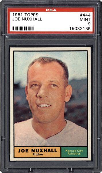 1961 Topps Joe Nuxhall Psa Cardfacts®