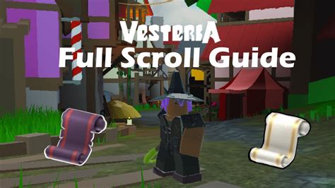 Full Scroll Guide On Vesteria Youtube