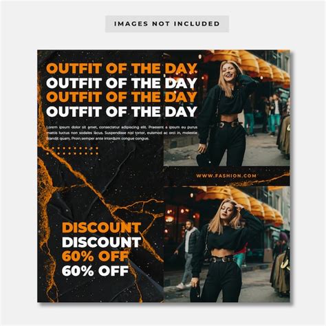 Premium Psd Streetwear Fashion Sale Instagram Post Template