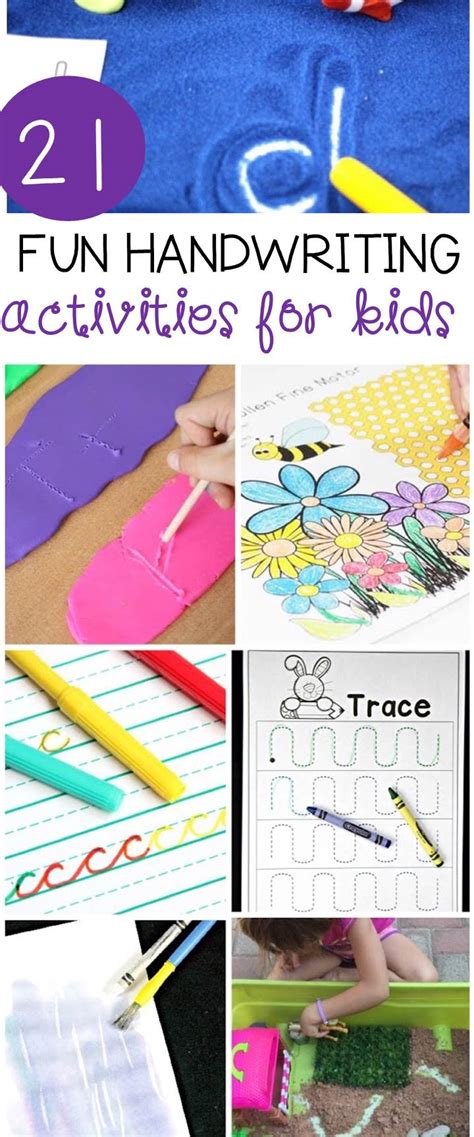 21 Fun Handwriting Activities for Kids - The Kindergarten Connection