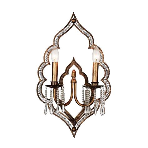 Brizzo Lighting Stores 22 2 Light Wall Sconce With Champagne Finish