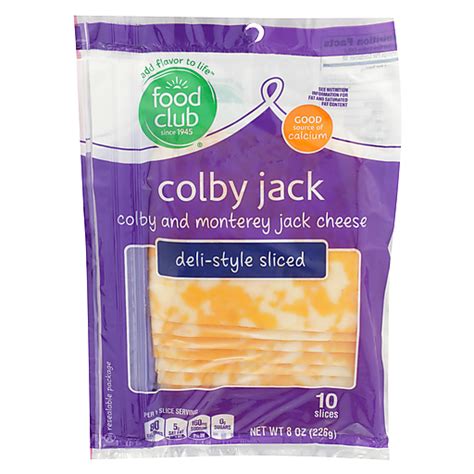 Colby Jack Colby And Monterey Jack Deli Style Sliced Cheese Cheese