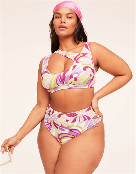 Darby Floral Pink Plus Bikini Set Xl X Adore Me