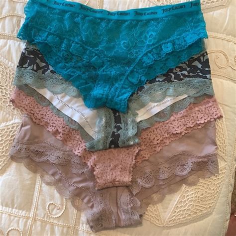 Intimates Sleepwear Four Pairs Various Brands Colors Delicate Lacy Bikini Panties Poshmark